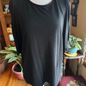 Bordeaux Black Women's Tunic Top